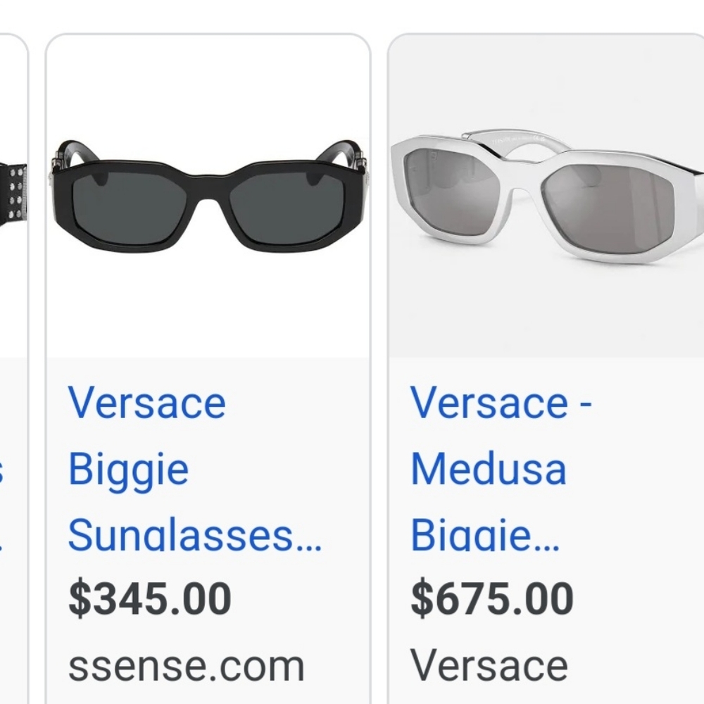 New Women's Versace Black Gold Medusa Head Biggie Sunglasses (Regular not Oversz - Picture 7 of 16